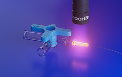 Medical device assembly of plastic parts